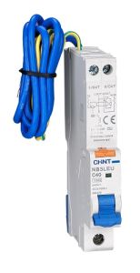 nb3leu-b45 chint rcbo 45a b curve 30ma 1 pole + neutral 