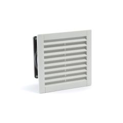 FK 7722.230 ETE 230V AC filter fan - 71 D x 150 W x 150 H mm - 55~66 cu m/hr free blowing