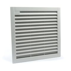 FK 7726.300 ETE Louvered grill with filter for FK 7726, LFB 5000, and LFB 7000 series fans