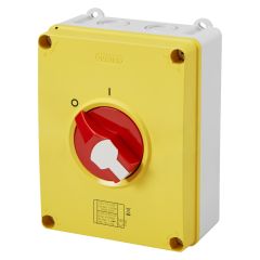 GW70490P Gewiss Enclosed Isolator 80A 4P R/Y IP66/67/69