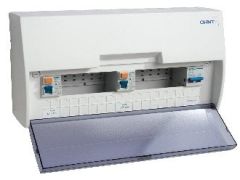 nx2-14dsl-a 8 way 1 x 100a main switch & 2 x 63a 30ma rcd dual rcds consumer units